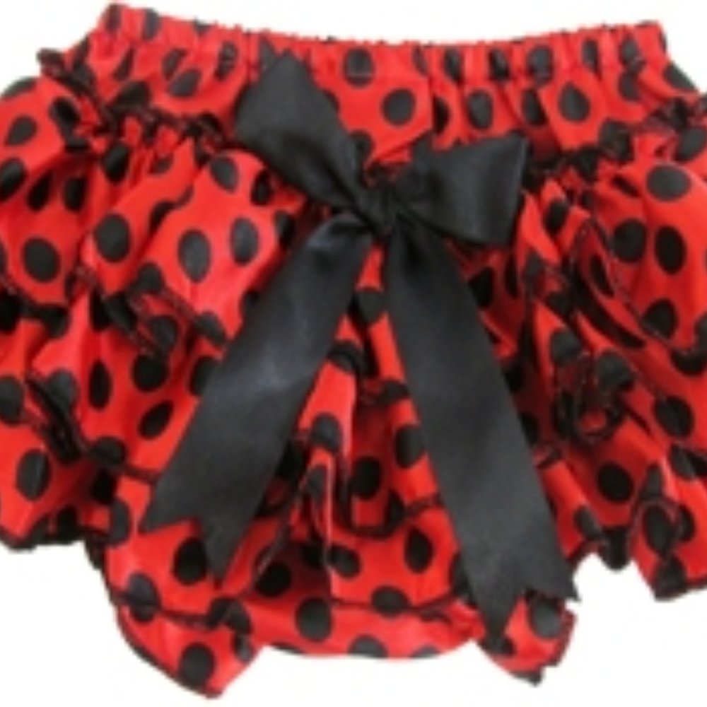 Infant Girls Silky Ruffle Bloomer